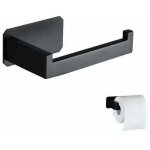 Devidoir papier toilette acier inoxydable derouleur papier toilette mural original sans percage noir ...