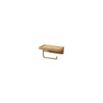 Devidoir porte papier toilette double installation bois massif htre drouleur support papier wc mural ...