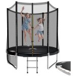 Devoko - trampoline extrieur enfants 183cm / 6ft, trampoline pour jardin, set accesoire complet : filet ...