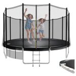 Trampoline extérieur enfants Ø427cm / 14ft, trampoline pour jardin, set accesoire complet : filet de ... Trampoline extérieur enfants Ø427cm / 14ft, trampoline pour jardin, set accesoire complet : filet de ...