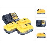 Dewalt dcb 1104 h3 kit de d�marrage sans fil 12 v / 18 v 3x batterie powerstack 5, 0 ah + chargeur dcb ...