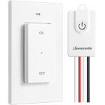 Kit d'interrupteur d'clairage sans fil - 1 rcepteur + 1 metteur mural amovible - porte de 30m - kit ...