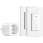 Prise t�l�command�e on / off + 2 t�l�commandes murales 16a 3680w max - dewenwils