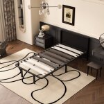 Dewinner ? sommier � lattes pour adulte 90 x 190 cm ? �paisseur 29 cm ? 6 pieds en t ? lattes larges ...