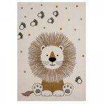 Tapis enfant tissé 60x110 crème rectangle motif animaux sweetlion Tapis enfant tissé 60x110 crème rectangle motif animaux sweetlion