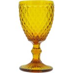 Diamond ambre - 6 verres � pieds 20 cl