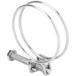 Diamwood - collier de serrage Ø100 mm double fil - acier zingué résistant - idéal pour tuyaux flexibles ... Diamwood - collier de serrage Ø100 mm double fil - acier zingué résistant - idéal pour tuyaux flexibles ...