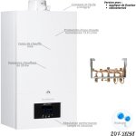 De dietrich - chaudire gaz condensation mpx 2 29 mi compact version chaudire avec dosseret, sans ventouse ...