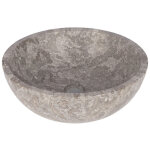 Differnz boomer vasque � poser - 21x12cm - rond - marbre - gris