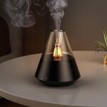 Diffuseur d'ar�mes d'huiles essentielles, humidificateur portable avec brume froide et effet de lumi�re ...