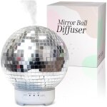 Diffuseur de boule � facettes ? diffuseur d'huiles essentielles r�fl�chissant rotatif avec 7 veilleuses ...