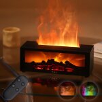 Diffuseur huiles essentielles electrique, 7 flammes de chemin�e color�es humidificateur d'air chambre, ...