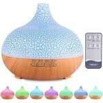 Diffuseur d'huiles essentielles, humidificateur ultrasonique 550 ml, diffuseur d'aromath�rapie �lectrique ...