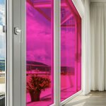 Dimexact - film couleur rose framboise transparent - 123 cm x 1 m - en rouleau Dimexact - film couleur rose framboise transparent - 123 cm x 1 m - en rouleau