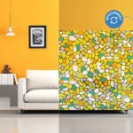 Dimexact - film �lectrostatique effet mosa�que - 120 cm x 0. 5 m - en rouleau