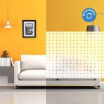 Dimexact - film �lectrostatique � motifs carr�s en reliefs - 90 cm x 0. 5 m - en rouleau