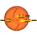 Dining tool set de couverts cr�atifs pour enfants, assiettes et ustensiles, construction � th�me toddler ...