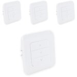 Dio connected home - lot de 4 interrupteurs connects volets roulants rev shutter - 2x600w - blanc - ...