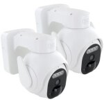 Dio connected home - cam�ras ext�rieures lot de 2 - rotatives - batterie - 3mp