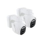 Dio connected home - cam�ras ext�rieures lot de 2 - rotatives - batterie - 3mp