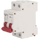 Disjoncteur 2p basse tension 6000a capacit� de coupure montage sur rail din 16a dc 1000v