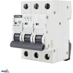 Disjoncteur 3p c 10a - puissance 400v - installation rail th35 - protection ip20