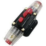 Disjoncteur 40a, porte - fusible en ligne 12v - 24v dc, commutateur de r�initialisation manuelle fusible ...