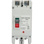 Disjoncteur bipolaire mccb, interrupteur de protection pour batterie solaire, sectionneur, 250 a, 500 ...