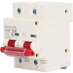 Disjoncteur dc protection contre les courts - circuits installation de rail disjoncteur pv 2p 1000v 125a ...