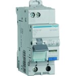 Disjoncteur diffrentiel 1p + n 4, 5ka c - 16a 30ma type f hager adf816f