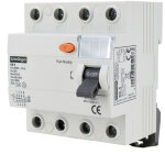 Disjoncteur diff�rentiel 4p 25a 30ma - type a - 4 modules - rail din - ip20