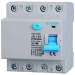 Disjoncteur diffrentiel pur ettroit 4p 63a 30ma 380v - 6ka courbe f - jx3463610