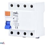 Disjoncteur diffrentiel ttrapolaire 25a 300ma - protection ac 4kv - rail din 4 modules