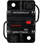 Disjoncteur �tanche, avec r�initialisation manuelle, 12v - 48v dc, 60a, pour la protection de l'alimentation ...