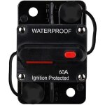 Disjoncteur �tanche, avec r�initialisation manuelle, 12v - 48v dc, 60a, pour la protection de l'alimentation ...