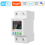 Disjoncteur intelligent wifi tuya, compteur d'�nergie monophas�, protection auto - r�enclenchement, �cran ...