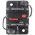Disjoncteur � r�initialisation manuelle 60a 12v - 36v dc montage en surface �tanche pour voiture audio ...