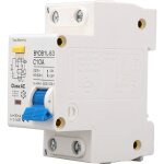 Disjoncteur de terre miniature 1p, interrupteur de protection contre les fuites de type ac, montage sur ...