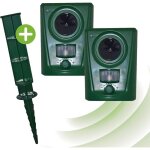 Dispositif rpulsif pour animaux  ultrasons, impermable, acoustic deterrer contre la faune, les rongeurs, ...