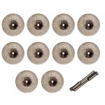 Disque diamant 50 mm pour mini meuleuse dremel 10 disques + 2 ards
