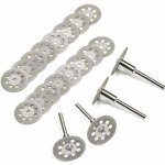 Disque diamant de coupe, 20pcs 22mm diamant mini disques � tron�onner avec 4 pi�ces mandrins tiges pour ...