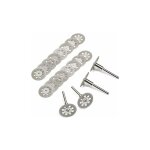 Disque diamant de coupe, 20pcs 22mm diamant mini disques  trononner avec 4 pices mandrins tiges pour ...