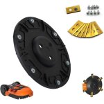 Disque de lame de rechange + 6 lames, kit pour robot tondeuse worx / landxcape / kress / einhell - aiperq ...