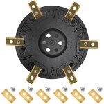 Disque de lame de tondeuse � gazon, r�glage de tondeuse � gazon robotique - disque de lame avec 6 x lames ...
