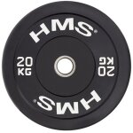Disque pare - chocs hms 20 kg - noir, pour la musculation