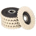 Disques de polissage en feutre de laine 4 - 1 / 2  x 7 / 8  pour meuleuse d'angle, disques de polissage ...