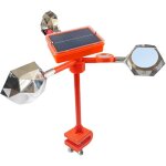 Dissuasif rflchissant pour oiseaux avec rpulsif solaire vocal, 30, 5 cm de haut, rflecteurs impermables ...
