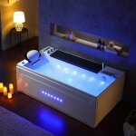 Distribain - baignoire balnéo whirlpool monte - cristo 40 jets + massage des cervicales Distribain - baignoire balnéo whirlpool monte - cristo 40 jets + massage des cervicales