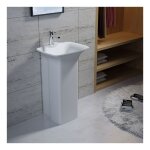 Distribain - vasque totem rectangulaire sur pied en solid surface réf : sdv30 Distribain - vasque totem rectangulaire sur pied en solid surface réf : sdv30