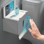 Distributeur automatique de papier toilette sans contact, distributeur d'essuie - mains mural, porte ...